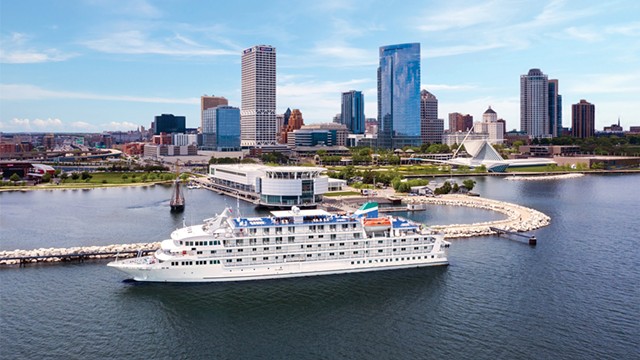 A Pearl Seas Cruises ship outside of Milwaukee, Wisconsin. - PHOTO PROVIDED