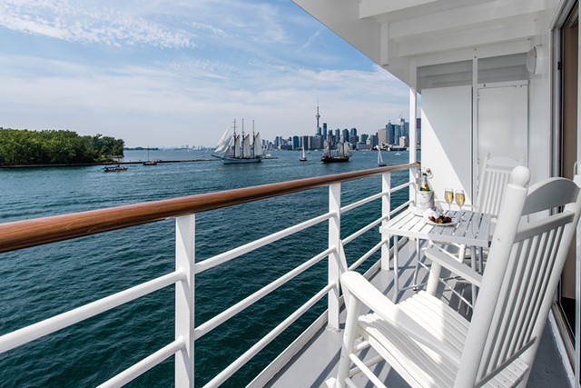 A room with a view aboard a Pearl Seas Cruises ship approaching Toronto. - PHOTO PROVIDED