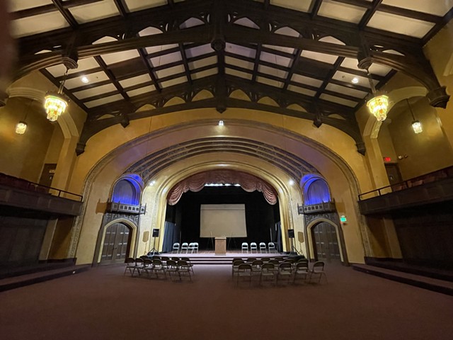 The Cathedral Room, a smaller theater on the fourth floor of the Auditorium Theatre, will be renovated and used for performances and events. - PHOTO BY REBECCA RAFFERTY