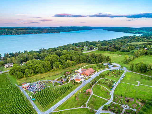 The view of Skaneateles Festival from above at Anyela's Vineyards. - PHOTO PROVIDED