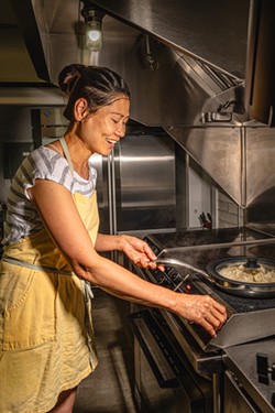 Imelda Reinhardt, founder and chef at Sans Dumplings. - ABBY QUATRO.