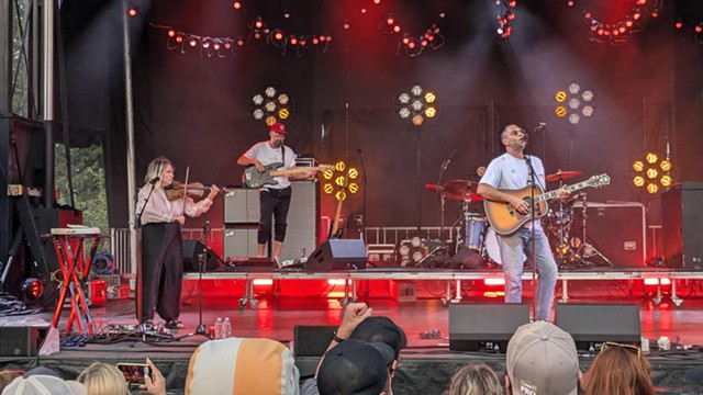 Fiddle player Charity Rose Thielen and singer-guitarist Jonathan Russell of The Head and the Heart. - PHOTO BY DANIEL J. KUSHNER