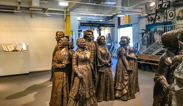 Statues at the Women's Rights National Historical Park. - PHOTO PROVIDED.