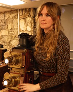 Melissa Ferrari's work heavily incorporates the magic lantern, a 17th-century projector that displays slides featuring Ferrari's hand-drawn animation. - PHOTO PROVIDED/ANGEL ORIGGI