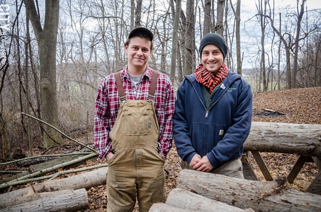 Abe and Noah Johnson started the Johnson Brothers Food Forest in 2013. - PHOTO BY MARK CHAMBERLIN
