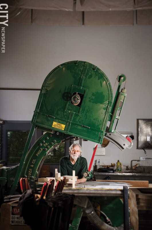 Wendell Castle in his studio. - PHOTO BY MARK CHAMBERLIN