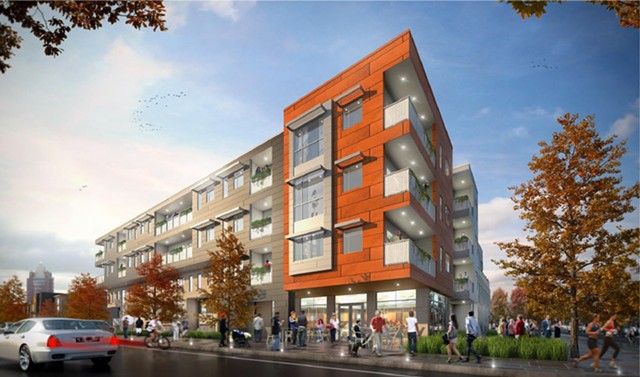 Home Leasing would develop 49 affordable housing units consisting of 45 apartments and four townhouses. - PROVIDED IMAGE