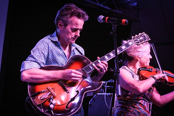 Hot Club of Cowtown played the Big Tent on Tuesday. - PHOTO BY FRANK DE BLASE