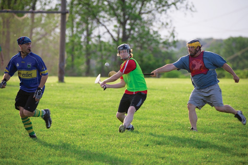 Fast and physically exerting: Hurling's reputation is as the fastest game on grass. - PHOTO BY DAVE DEVER AT REVELPIX.COM