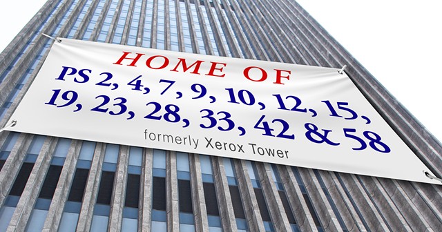 The former Xerox Tower has nearly 580,000 vacant square feet. Why not use it for schools?