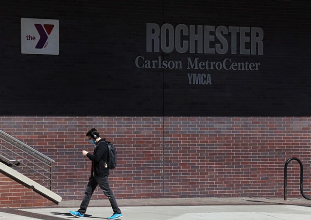 The athletic facilities at the Carlson MetroCenter YMCA on East Main Street in downtown Rochester is closing the athletic facilities at the site.