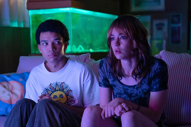 Justice Smith and Brigette Lundy-Paine in 'I Saw the TV Glow.'