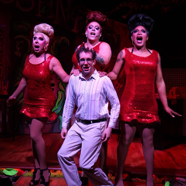 ROAR produced its first Broadway show, "Little Shop of Horrors," in 2023. Pictured are cast members Eva Flow, Carmen Adore, Paris Faison-Lucas and Ben Liebrand.