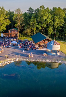 Brian Mastrosimone's picturesque, 90-acre venue Lincoln Hill Farms includes a performance stage buffered by a sizable gazebo and pond.