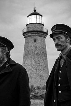 Willem Dafoe and Robert Pattinson in &quot;The Lighthouse.&quot;