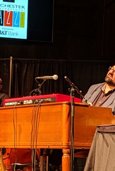 Organist Joey DeFrancesco performing during the 2019 CGI Rochester International Jazz Festival  at Temple Building Theater downtown..