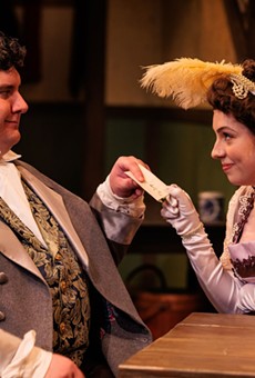 From left, Carl Del Buono as Mr. Darcy and Jess Ruby as Elizabeth Bennet Darcy.