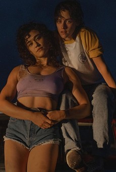 From left, Katy O'Brian as Jackie and Kristen Stewart as Lou.