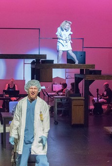 Sydney Howard (top left), Emily Putnam (top right), Daniel Lauritzson (bottom left), and Scott Shutts (bottom right) in a scene from the Pittsford Musicals production of "Next to Normal."