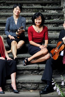 The Amenda Quartet is (from left to right) Melissa Matson, Patrica Sunwoo, Mimi Hwang, and David Brickman.