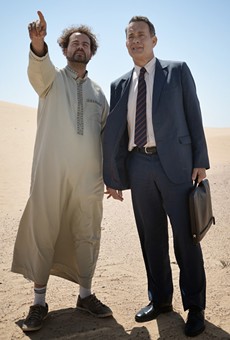 Tom
Hanks and Alexander Black in &quot;A Hologram for the King.&quot;
