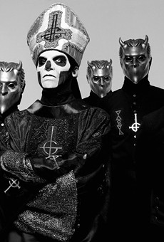 Ghost's Papa Emeritus and the Nameless Ghouls do the devil's work.