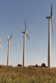 Wind turbines in Wethersfield, Wyoming County.