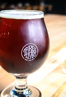 Three Heads Brewing has its Hippy Holidays Red Lager, along with its Baltic Porter, on tap at its Atlantic Avenue location, and it's available in bottles.