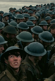Allied soldier await rescue in Christopher Nolan's "Dunkirk."