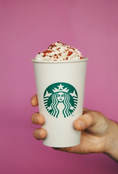 A photo from Starbucks announcement of its cherry mocha.