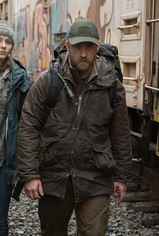 Thomasin Harcourt McKenzie and Ben Foster in &quot;Leave No Trace.&quot;