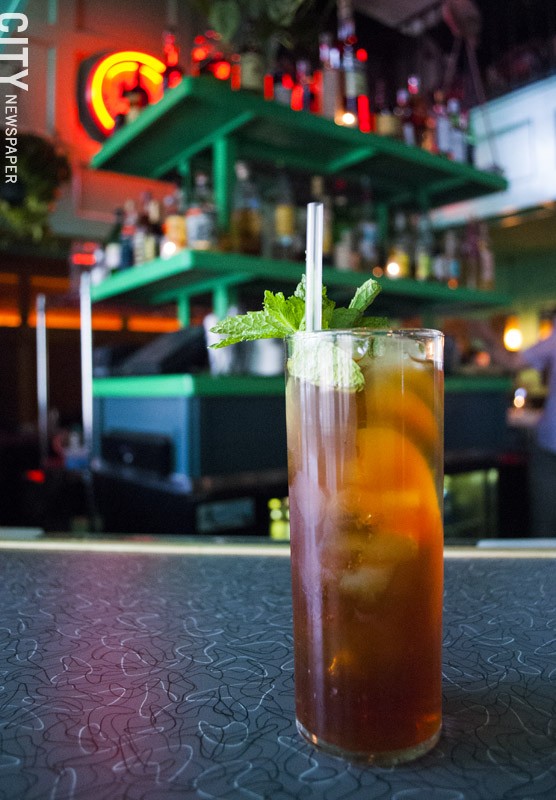The Pimm's Cup is offered by the glass or pitcher. - PHOTO BY RENÉE HEININGER