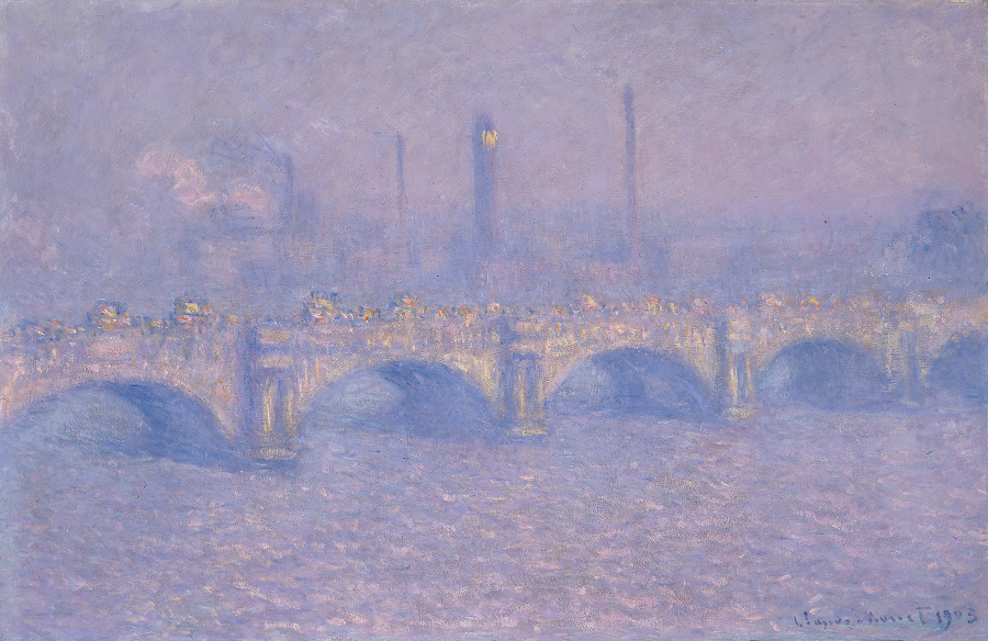 "Waterloo Bridge, Veiled Sun," 1903. - IMAGE COURTESY THE MEMORIAL ART GALLERY OF THE UNIVERSITY OF ROCHESTER