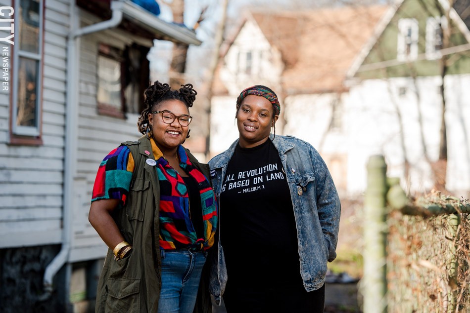 Kristen Walker, left, and Tonya Noel of Flower City Noire Collective: Filling “the void of safe spaces” for black women. - PHOTO BY JOSH SAUNDERS