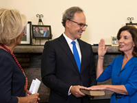 Hochul becomes NY's first female governor