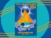 Eclipse poster artist’s exhibit orbits Rochester