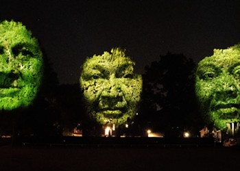 Meet the giant faces projected on East Avenue trees