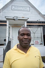 PHOTO BY RENÉE HEININGER - Djifa Kothor, a former refugee from Togo and assistant manager at Rochester Refugee Resettlement Services, helps others navigate the systems he walked his father through.