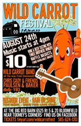 Wild Carrot Festival poster - Uploaded by Sarah Hudson Williams