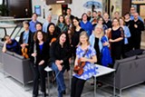 Cordancia Chamber Orchestra, with co-founders Kathleen Suher and Pia Liptak and conductor Rachel Lauber in front - Uploaded by Kathleen Suher