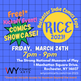 RICE Comics Showcase Poster - Uploaded by Daniel Worden