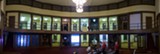 PHOTO BY J. ADAM FENSTER, UNIVERSITY OF ROCHESTER - Installation view of the panopticon of reading rooms at Lyric Theatre, which have temporarily been transformed by a group of regional artists.