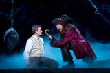 PHOTO BY CAROL ROSEGG - Kevin Kern as J.M. Barrie and Tom Hewitt as Captain Hook in the national tour of "Finding Neverland," now on stage at the Auditorium Theatre