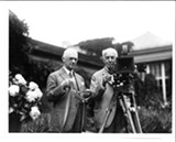FILE PHOTO - George Eastman with Thomas Edison in Eastman's garden. - Eastman's Kodak Company democratized photography.
