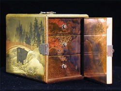 Unknown Japanese artist, Edo Period (1615-1867 CE), “Lacquered Incense Box (Ko-Dansu)”