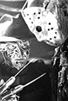 Vying for the kill: Robert Englund and Ken Kirzinger in "Freddy vs. Jason."