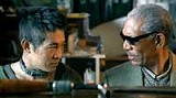 ROGUE PICTURES - With greats: Jet Li shows maybe he can act, alongside Morgan Freeman anyway, in Unleashed.